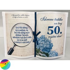 Posvetilo v obliki knjige za 50 let - Modra